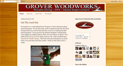Desktop Screenshot of groverwoodworks.blogspot.com