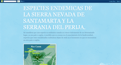 Desktop Screenshot of especiesnaturalez.blogspot.com