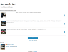 Tablet Screenshot of maisondemerfrenchcountry.blogspot.com