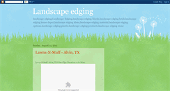 Desktop Screenshot of landscape-edgingonline.blogspot.com