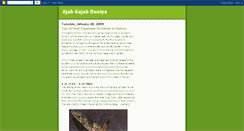 Desktop Screenshot of ajabgajb.blogspot.com