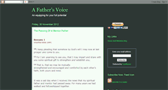 Desktop Screenshot of afathervoice.blogspot.com