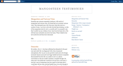 Desktop Screenshot of mangosteentestimonies.blogspot.com