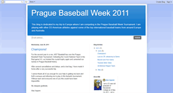 Desktop Screenshot of praguebaseballweek2011.blogspot.com