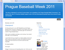 Tablet Screenshot of praguebaseballweek2011.blogspot.com