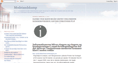 Desktop Screenshot of modstandskamp.blogspot.com