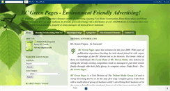 Desktop Screenshot of bcgreenpages.blogspot.com