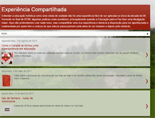 Tablet Screenshot of experienciacompartilhada.blogspot.com