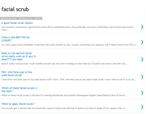 Tablet Screenshot of facial-scrub-we.blogspot.com