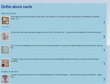 Tablet Screenshot of dottieaboutcards.blogspot.com