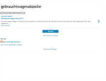 Tablet Screenshot of gebrauchtwagenabzocke.blogspot.com