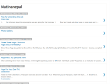 Tablet Screenshot of matinanepal.blogspot.com