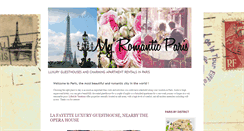 Desktop Screenshot of myromanticparis.blogspot.com