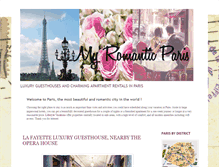 Tablet Screenshot of myromanticparis.blogspot.com