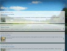 Tablet Screenshot of animalesgenerales.blogspot.com