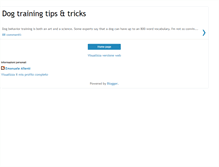 Tablet Screenshot of dogtrainingtipstricks.blogspot.com