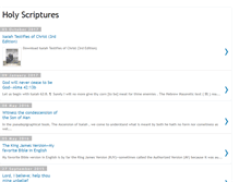 Tablet Screenshot of holyscriptures7.blogspot.com