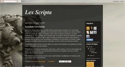 Desktop Screenshot of eternus-lex-scripta.blogspot.com
