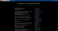 Desktop Screenshot of 37-bookshelfspeakerreviews.blogspot.com