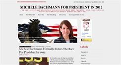 Desktop Screenshot of michelebachmannforpresidentin2012.blogspot.com