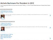 Tablet Screenshot of michelebachmannforpresidentin2012.blogspot.com