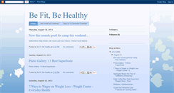 Desktop Screenshot of befitbehealthy12.blogspot.com