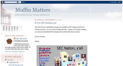 Desktop Screenshot of muffinmatters.blogspot.com