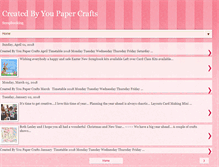 Tablet Screenshot of createdbyyou.blogspot.com