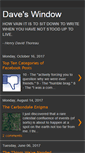 Mobile Screenshot of daveswindow.blogspot.com