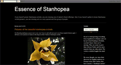 Desktop Screenshot of essenceofstanhopea.blogspot.com