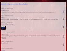 Tablet Screenshot of desdeelcorazonalosdedos.blogspot.com