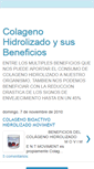 Mobile Screenshot of beneficioscolegenohidrolizado.blogspot.com