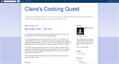 Desktop Screenshot of clairescookingquest.blogspot.com