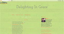 Desktop Screenshot of delightingingrace.blogspot.com