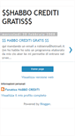 Mobile Screenshot of creditihabbogratuiti.blogspot.com