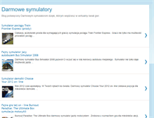 Tablet Screenshot of darmowesymulatory.blogspot.com