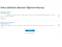 Tablet Screenshot of gokturkce.blogspot.com
