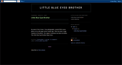 Desktop Screenshot of littleblueeyedbrother.blogspot.com