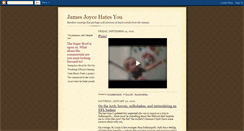 Desktop Screenshot of jamesjoycehatesyou.blogspot.com