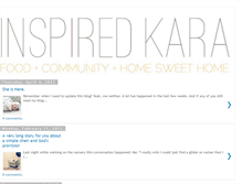 Tablet Screenshot of inspiredkara.blogspot.com