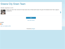 Tablet Screenshot of greenecitygreenteam.blogspot.com