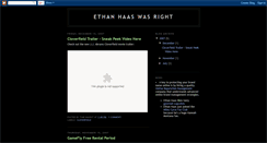 Desktop Screenshot of ethanhaaswasright.blogspot.com
