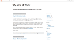 Desktop Screenshot of my-mind-at-work.blogspot.com