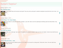 Tablet Screenshot of justinessurprise.blogspot.com