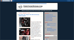 Desktop Screenshot of everythingnissan.blogspot.com