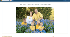 Desktop Screenshot of hoffmanfamilychronicles.blogspot.com