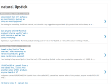 Tablet Screenshot of natural-lipstick-a.blogspot.com