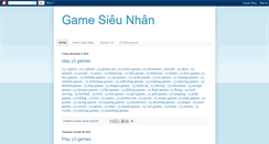 Desktop Screenshot of gamesieunhan.blogspot.com