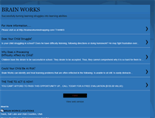 Tablet Screenshot of brainworksllc.blogspot.com