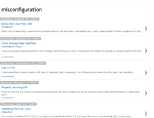 Tablet Screenshot of misconfig.blogspot.com